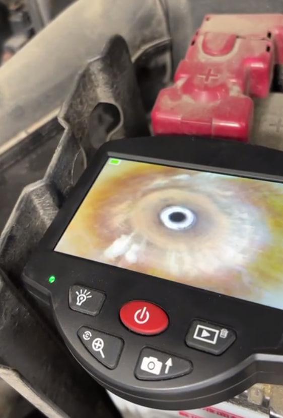 Mitsubishi Lancer IX Диагностика двигателя видеоэндоскопом Лансер 9 эндоскоп