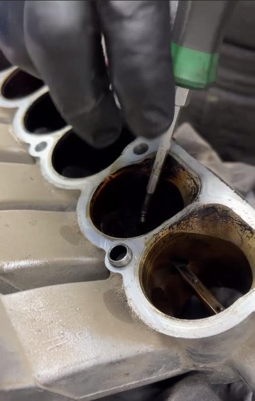 Удаление вихревых заслонок на Mitsubishi Pajero 4